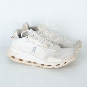 On Running Cloudnova 2 Womens White Athletic Shoes Size 6.5 Everyday Running